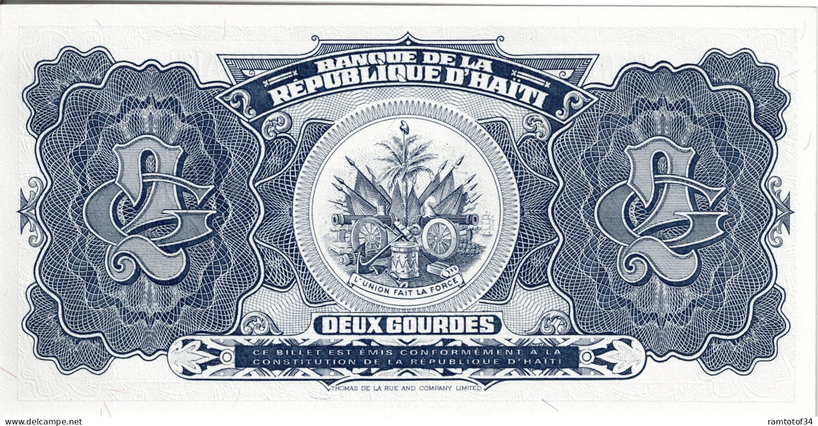 HAîTI - 2 Gourde 1992 UNC - Haïti