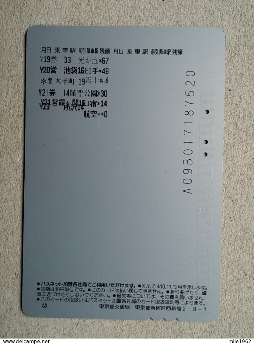 T-612 - JAPAN, Japon, Nipon, Carte Prepayee, Prepaid Card, CARD, RAILWAY, TRAIN, CHEMIN DE FER - Treinen