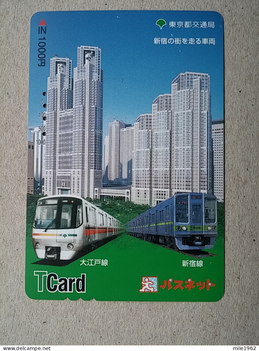 T-613 - JAPAN, Japon, Nipon, Carte Prepayee, Prepaid Card, CARD, RAILWAY, TRAIN, CHEMIN DE FER - Trains