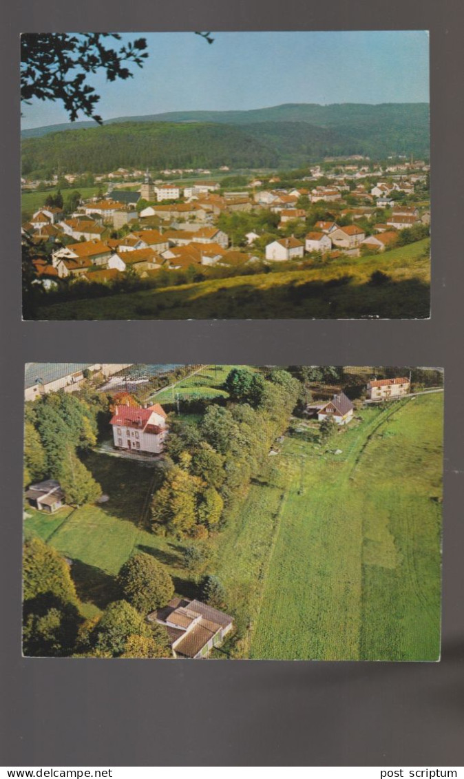 Pouxeux Vue Générale + Maison Le Saut Du Broc - 2 Cartes - Pouxeux Eloyes