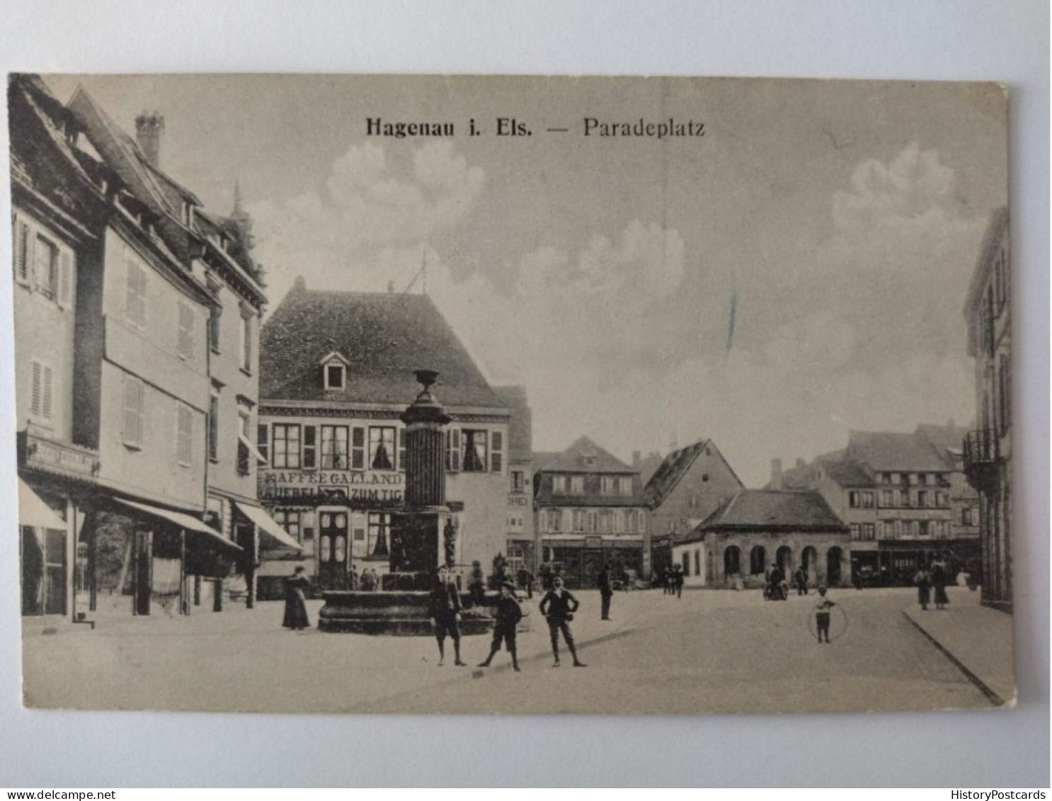 Hagenau Im Elsass, Paradeplatz, Haguenau, Café, Feldpost 1917 - Elsass