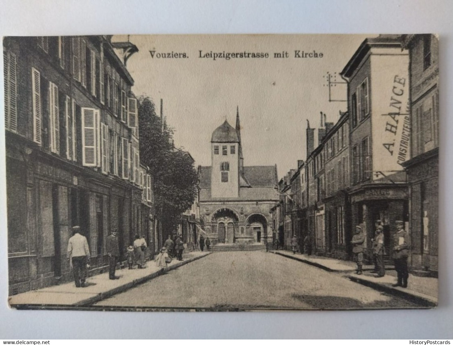 Vouziers, Leipzigerstrasse, Deutsche Soldaten, Feldpost, 1916. - Vouziers