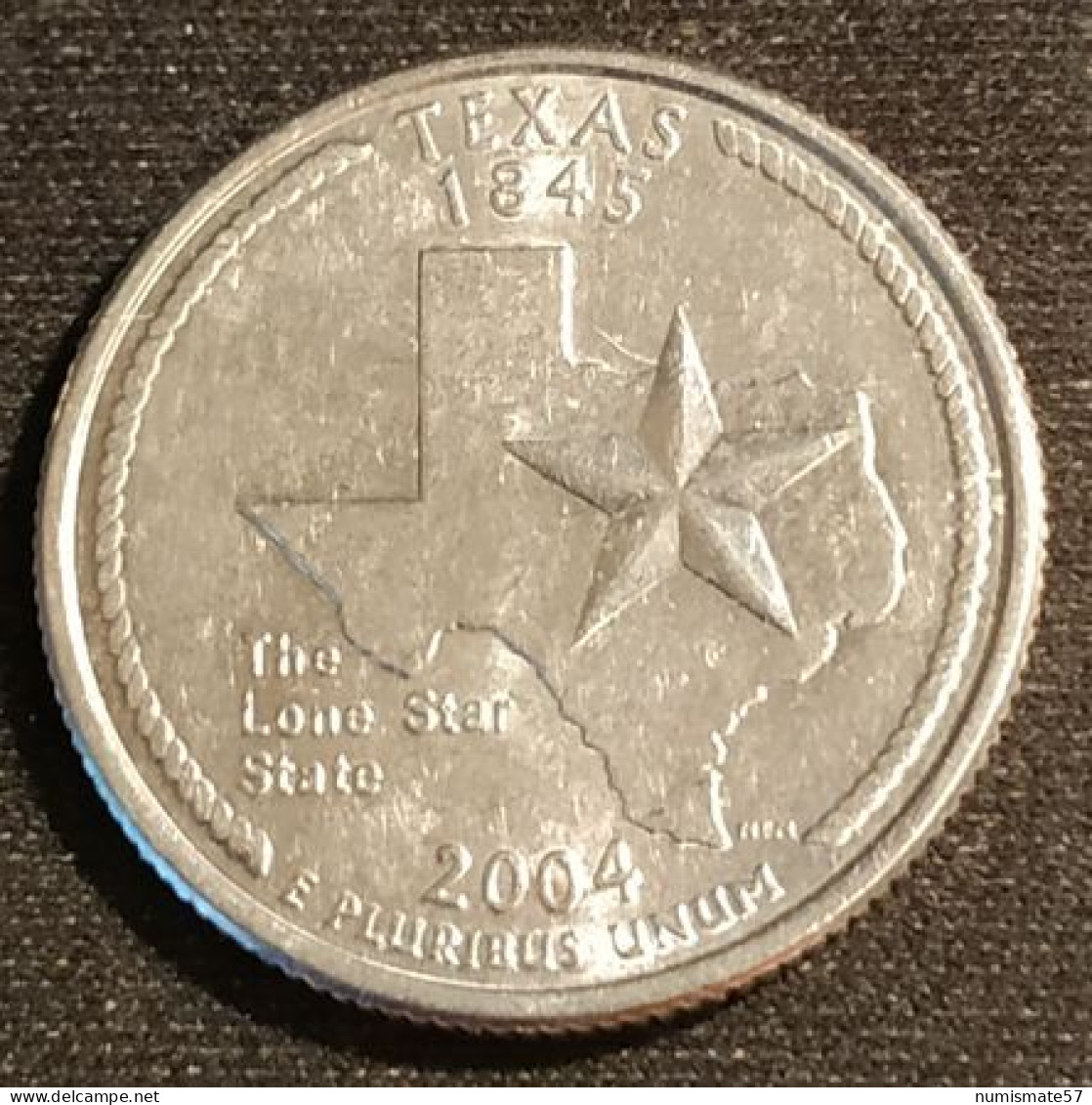 ETATS UNIS - USA - ¼ - 1/4 DOLLAR 2004 P - Texas - KM 357 - Quarter Dollar - 1999-2009: State Quarters