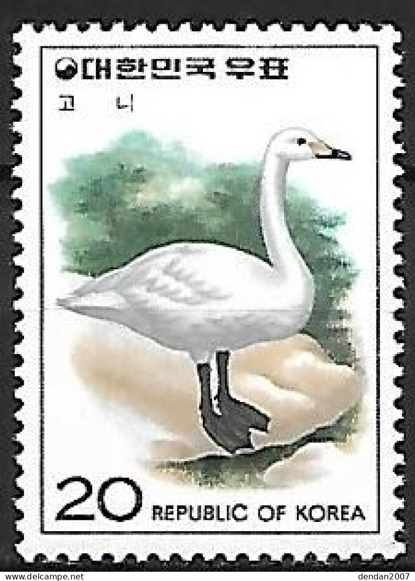 South Korea - MNH ** 1976 : Tundra Swan  -  Cygnus Columbianus - Cygnes