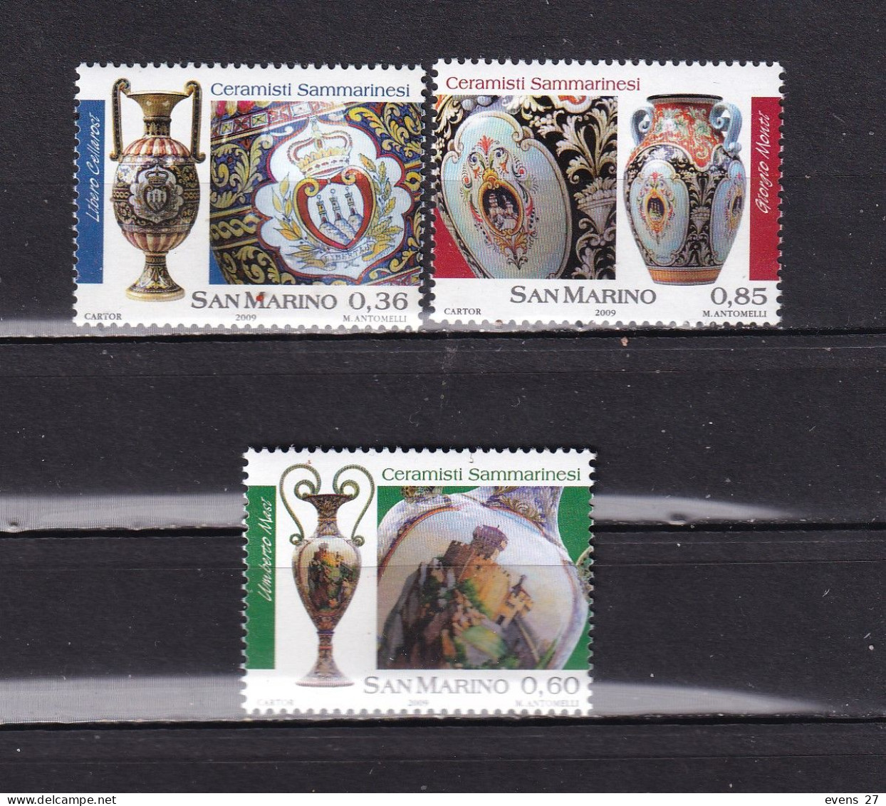 SAN MARINO-2009-CERAMICS,-MNH - Unused Stamps