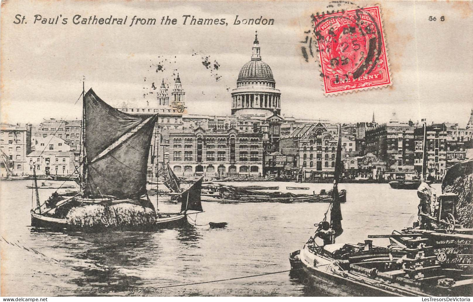ROYAUME UNI - Angleterre - London - St Paul's Cathedral From The Thames - Carte Postale Ancienne - St. Paul's Cathedral