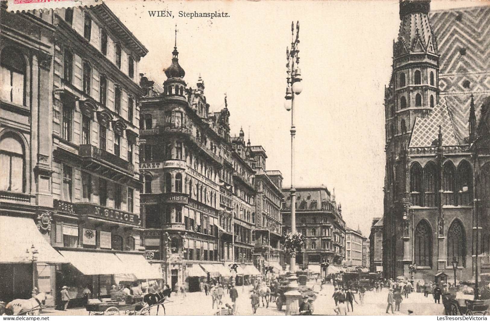 AUTRICHE - Wien - Stephansplatz - Animé - Carte Postale Ancienne - Vienna Center