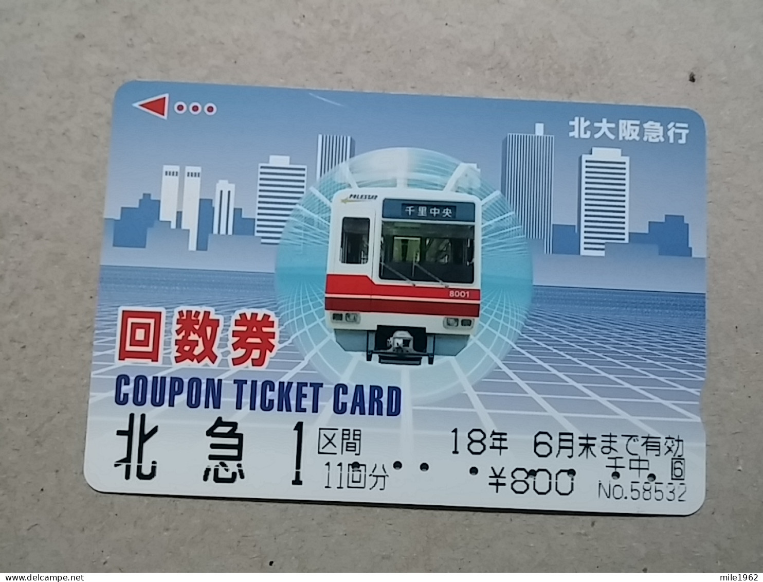 T-618 - JAPAN, Japon, Nipon, Carte Prepayee, Prepaid Card, CARD, RAILWAY, TRAIN, CHEMIN DE FER - Treni