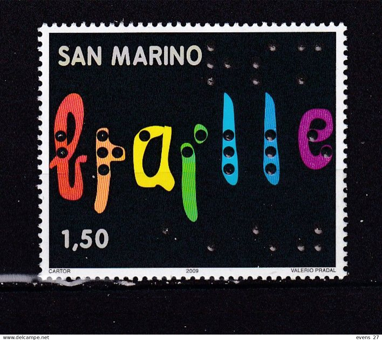 SAN MARINO-2009-BRAILLE-,-MNH - Unused Stamps
