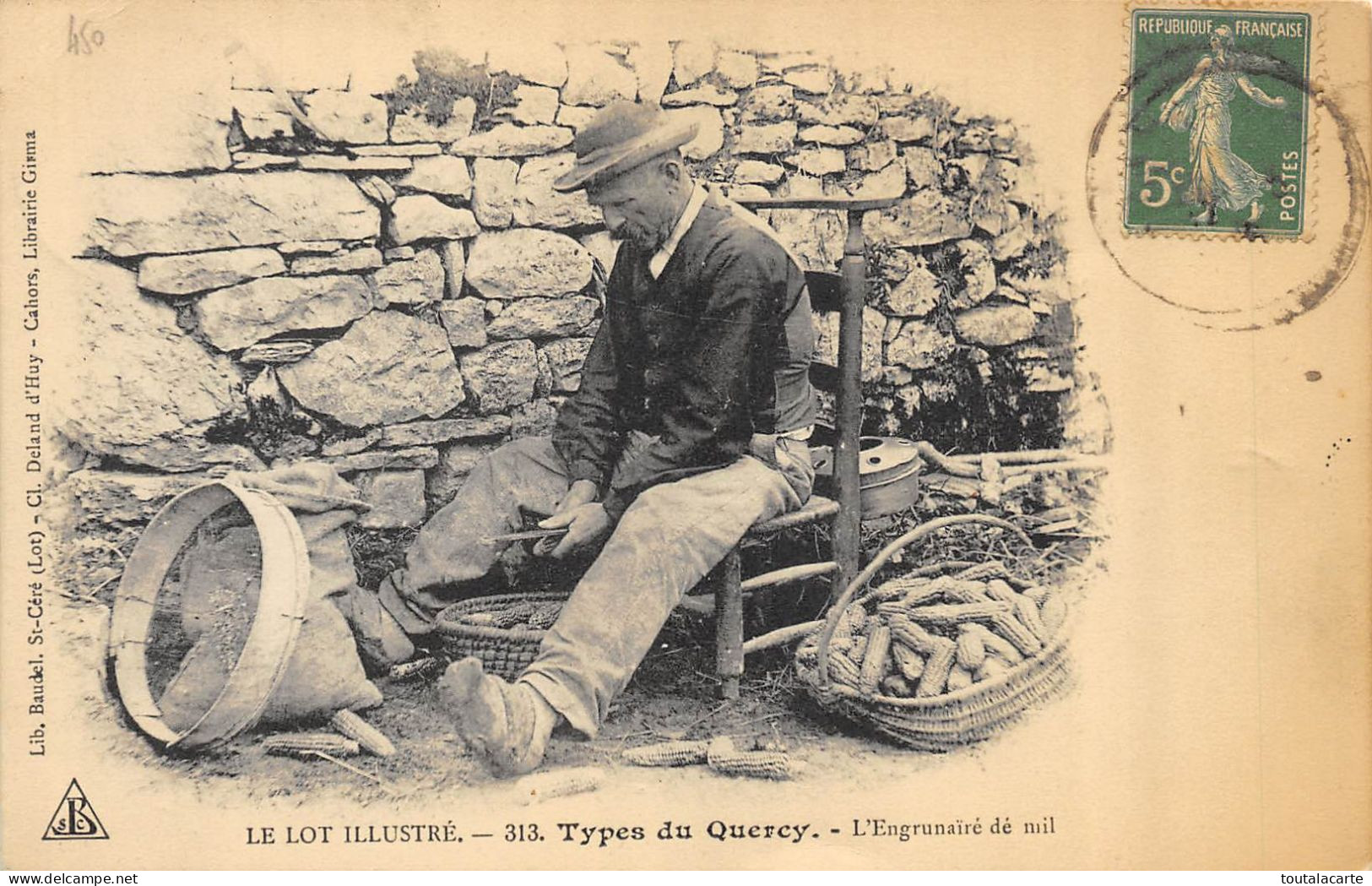 CPA 46 TYPES DU QUERCY L'ENGRUNAIRE DE MIL - Altri & Non Classificati