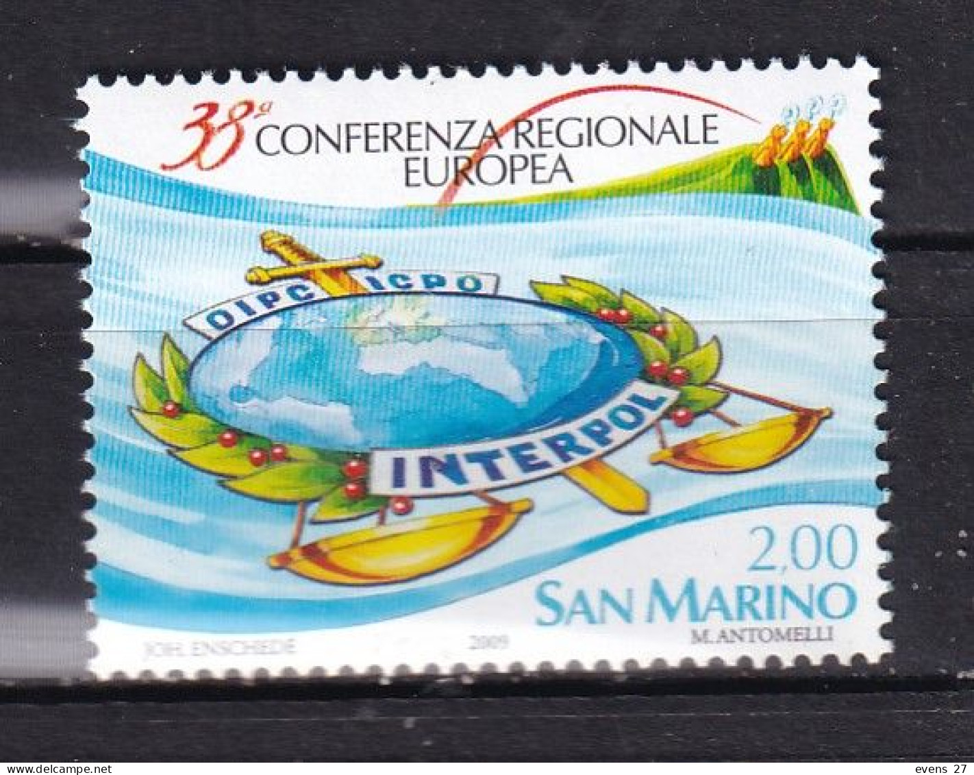 SAN MARINO-2009-INTERPOL--,-MNH - Neufs