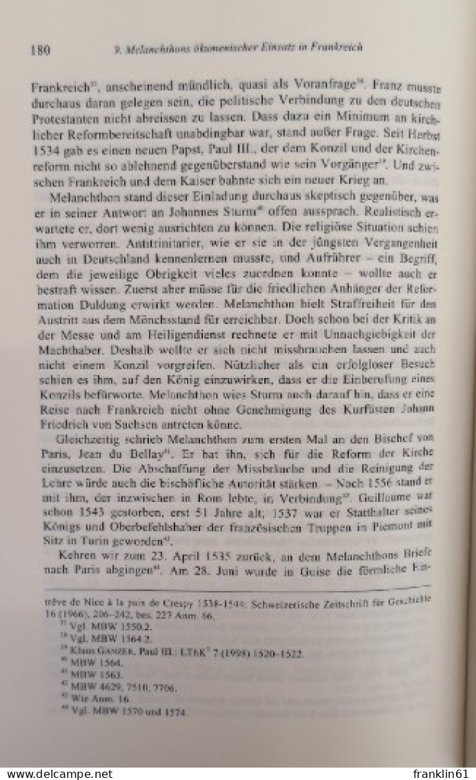 Aufsätze zu Melanchthon.