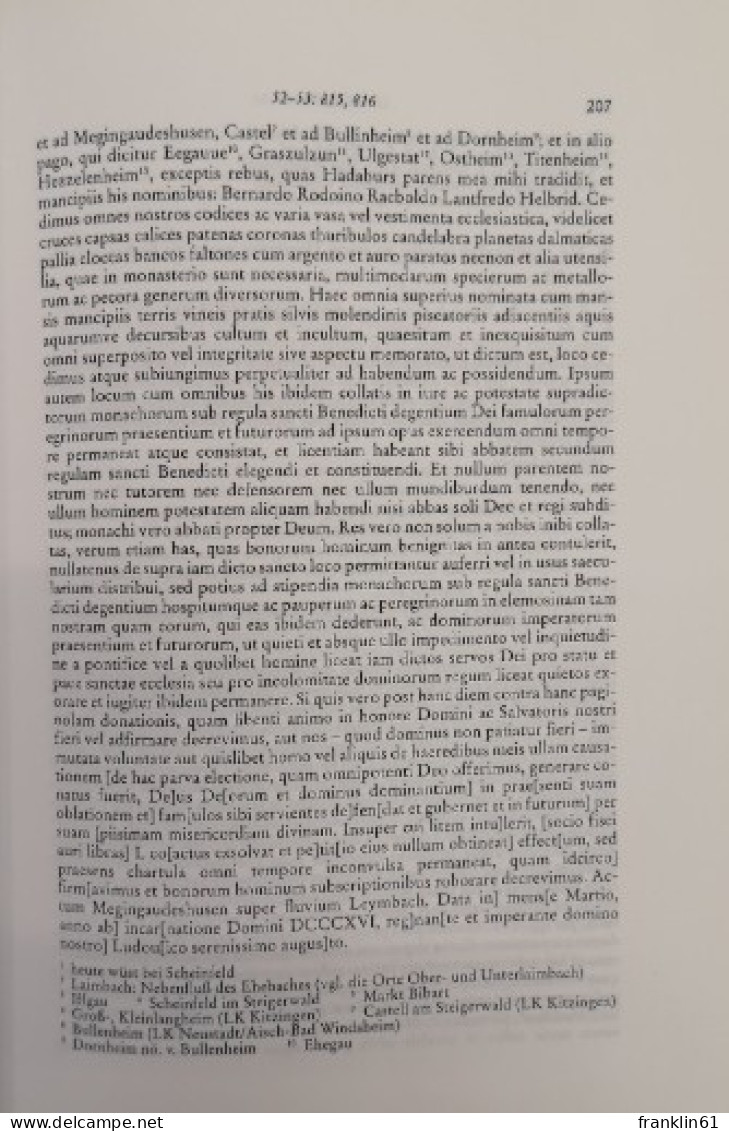 Dokumente zur Geschichte von Staat und Gesellschaft in Bayern. Abteilung II. Franken und Schwaben vom Frühmit