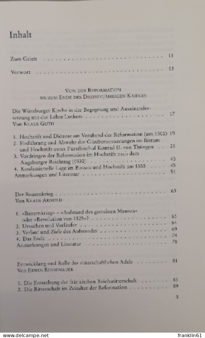 Unterfränkische Geschichte. Band 3. Von Beginn Des Konfessionellen Zeitalters Bis Zum Ende Des Dreißigjähri - 4. Neuzeit (1789-1914)