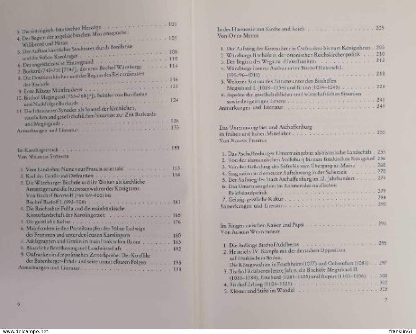 Unterfränkische Geschichte. Band 1. Von Der Germanischen Landnahme Bis Zum Hohen Mittelalter. - 4. Neuzeit (1789-1914)