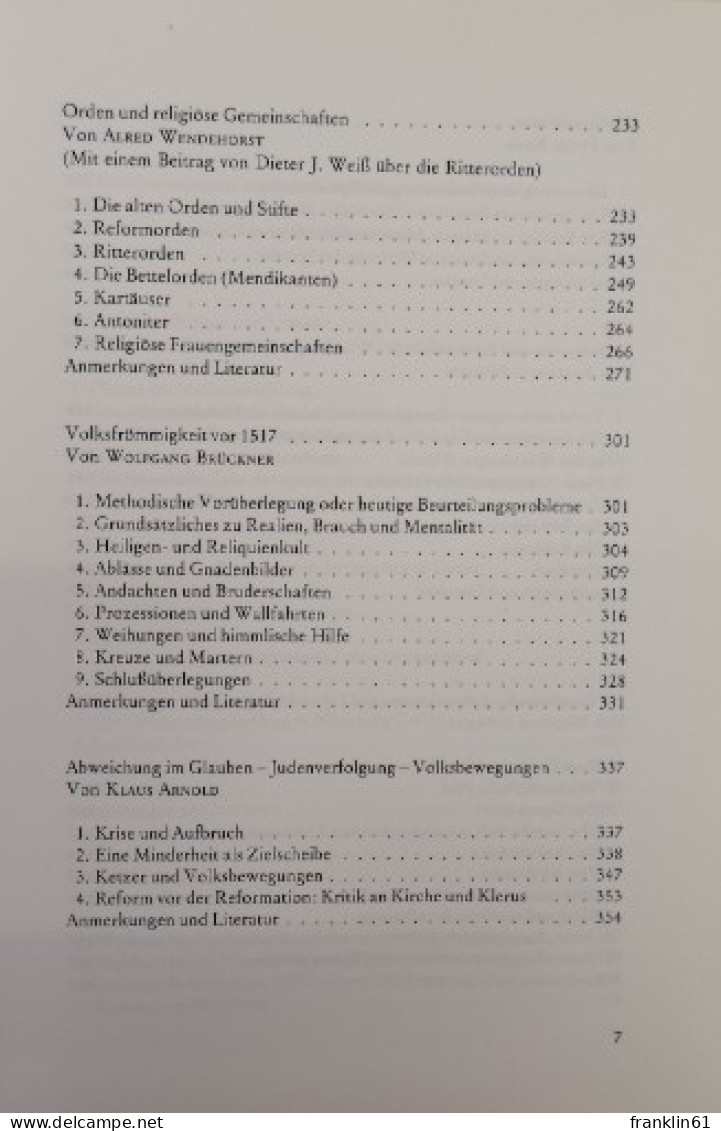 Unterfränkische Geschichte. Band 2. Von hohen Mittelalter des konfessionellen Zeitalters.