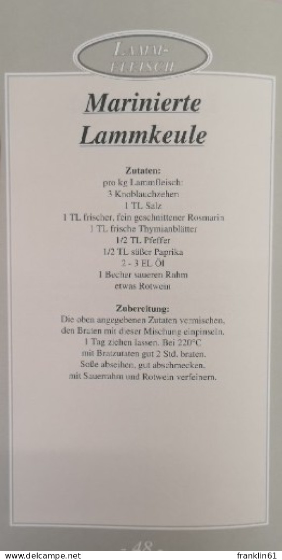 Bauernladen Kochbuch. Mit Erprobten Rezepten Aus Franken. - Eten & Drinken