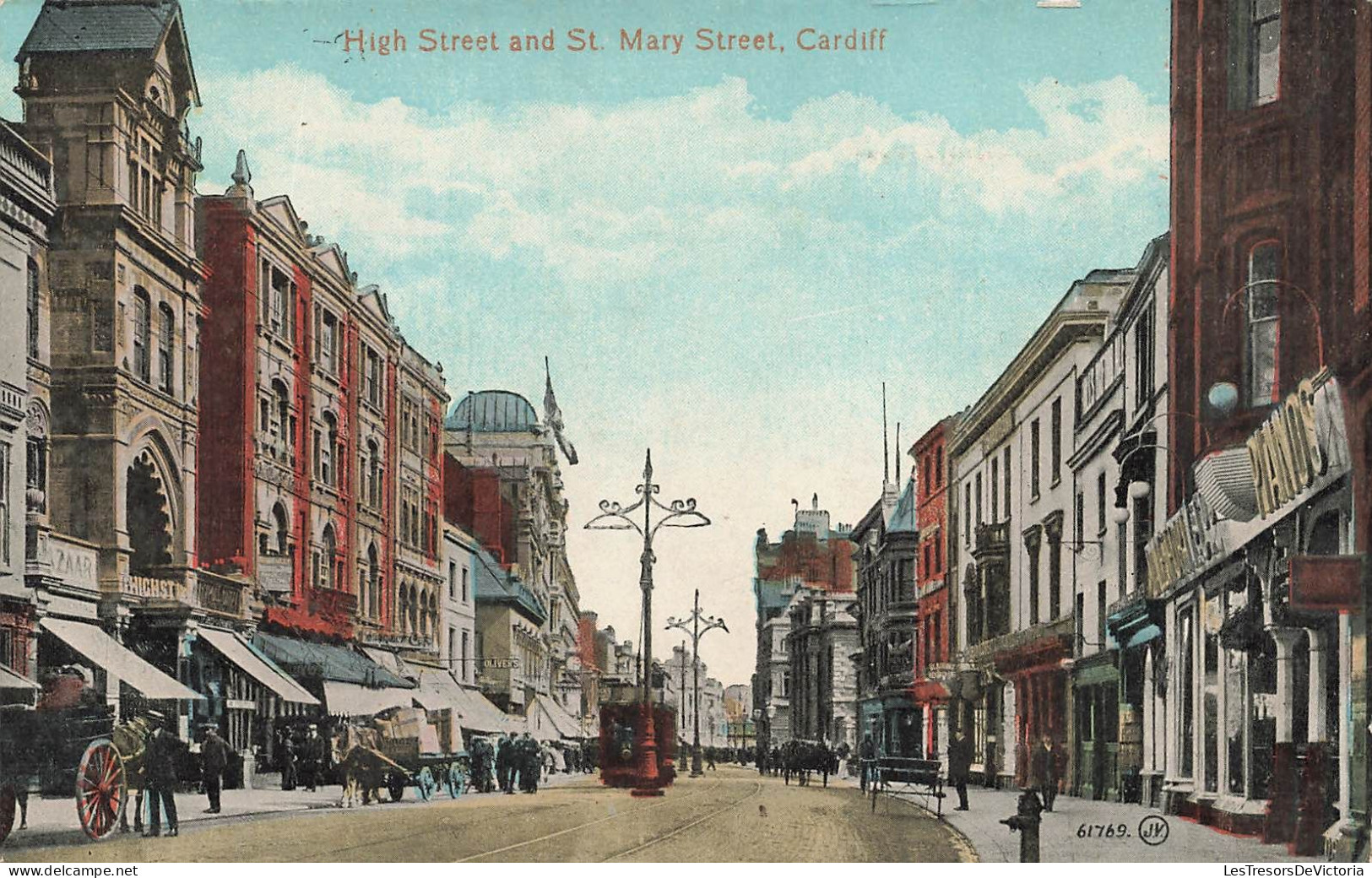 ROYAUME UNI - Cardiff - High Street And St Mary Street - Carte Postale Ancienne - Glamorgan
