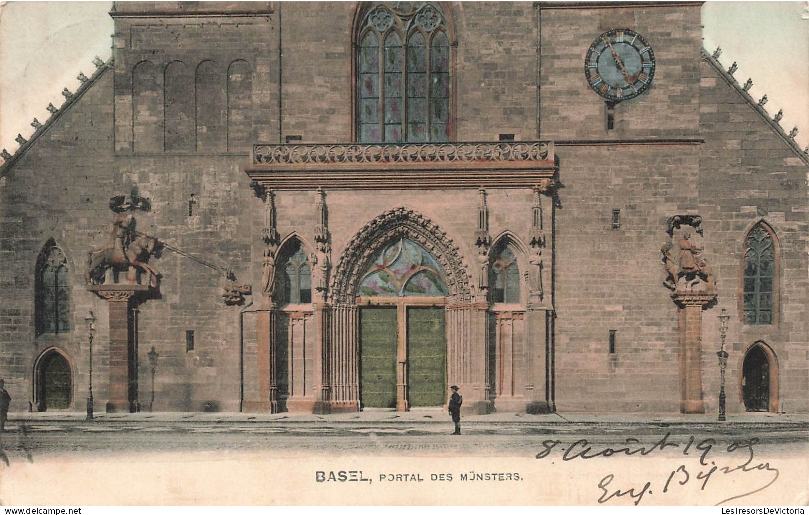 SUISSE - Basel - Portal Des Munsters - Carte Postale Ancienne - Bâle