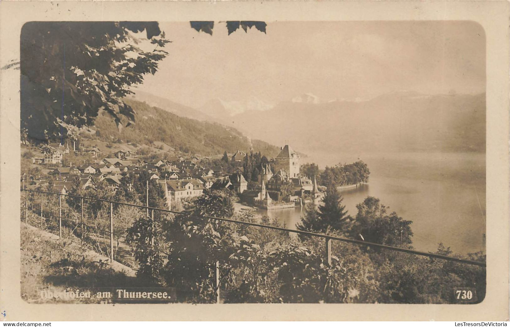 SUISSE - Oberhofen Am Thunersee - Carte Postale Ancienne - Oberhofen Am Thunersee