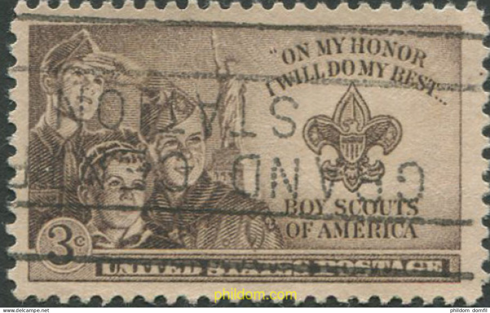 273555 USED ESTADOS UNIDOS 1950 2 ENCUENTRO NACIONAL DE ESCULTISMO EN VALLEY FORGE - Ungebraucht