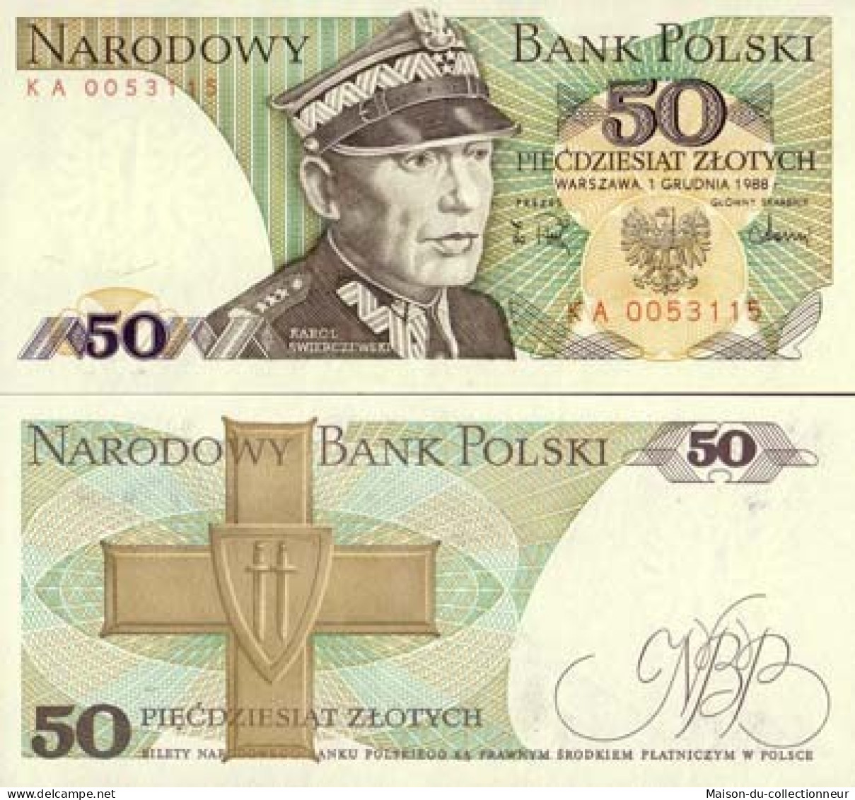 Billet De Banque Pologne Pk N° 142 - 50 Zlotych - Pologne