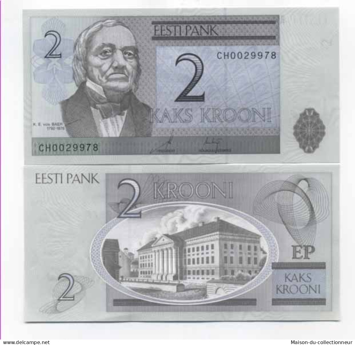Billets Banque Estonie Pk N° 85 - 2 Kroon - Estland