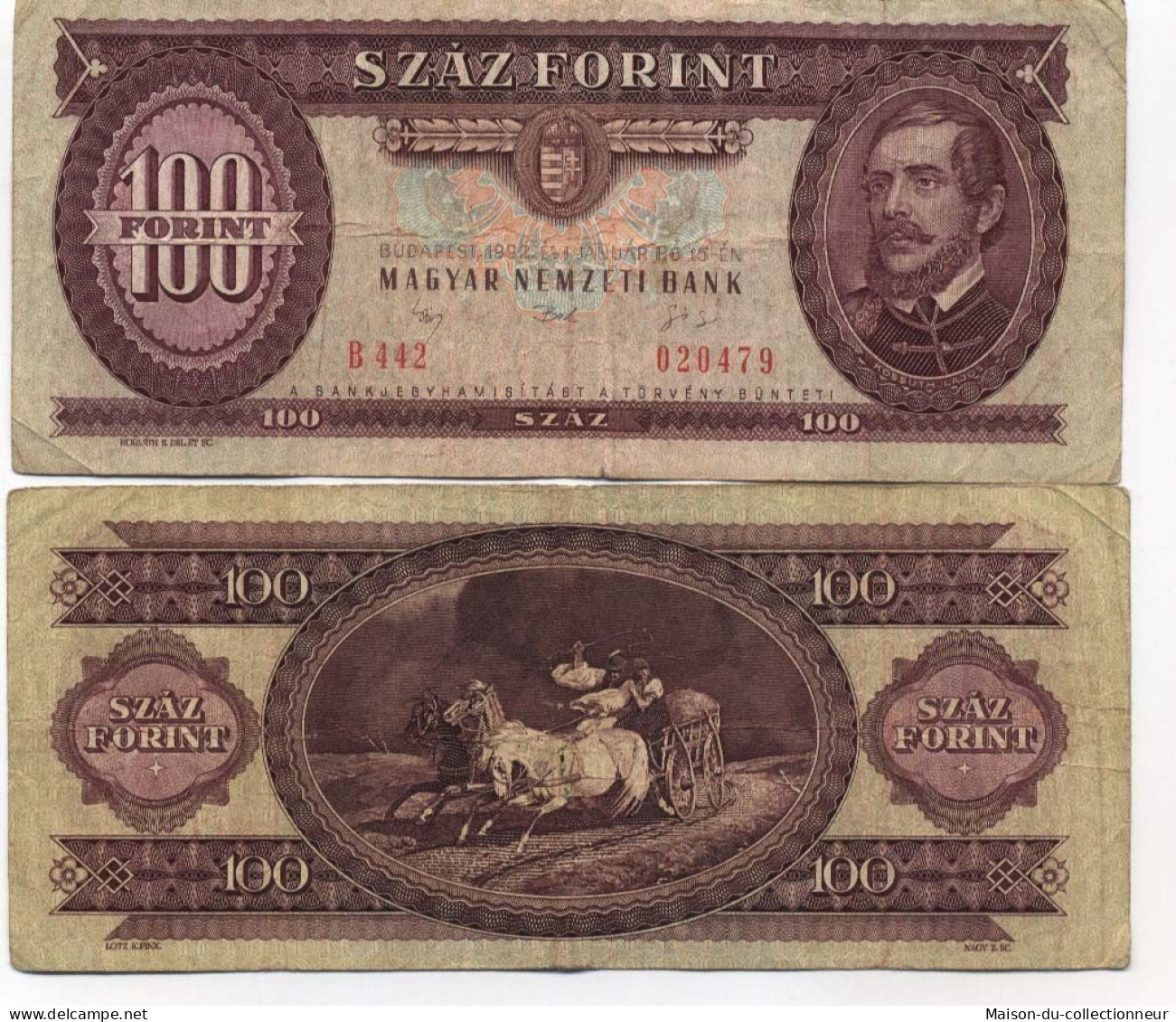 Billets Collection Hongrie Pk N° 174 - 100 Forint - Hongrie