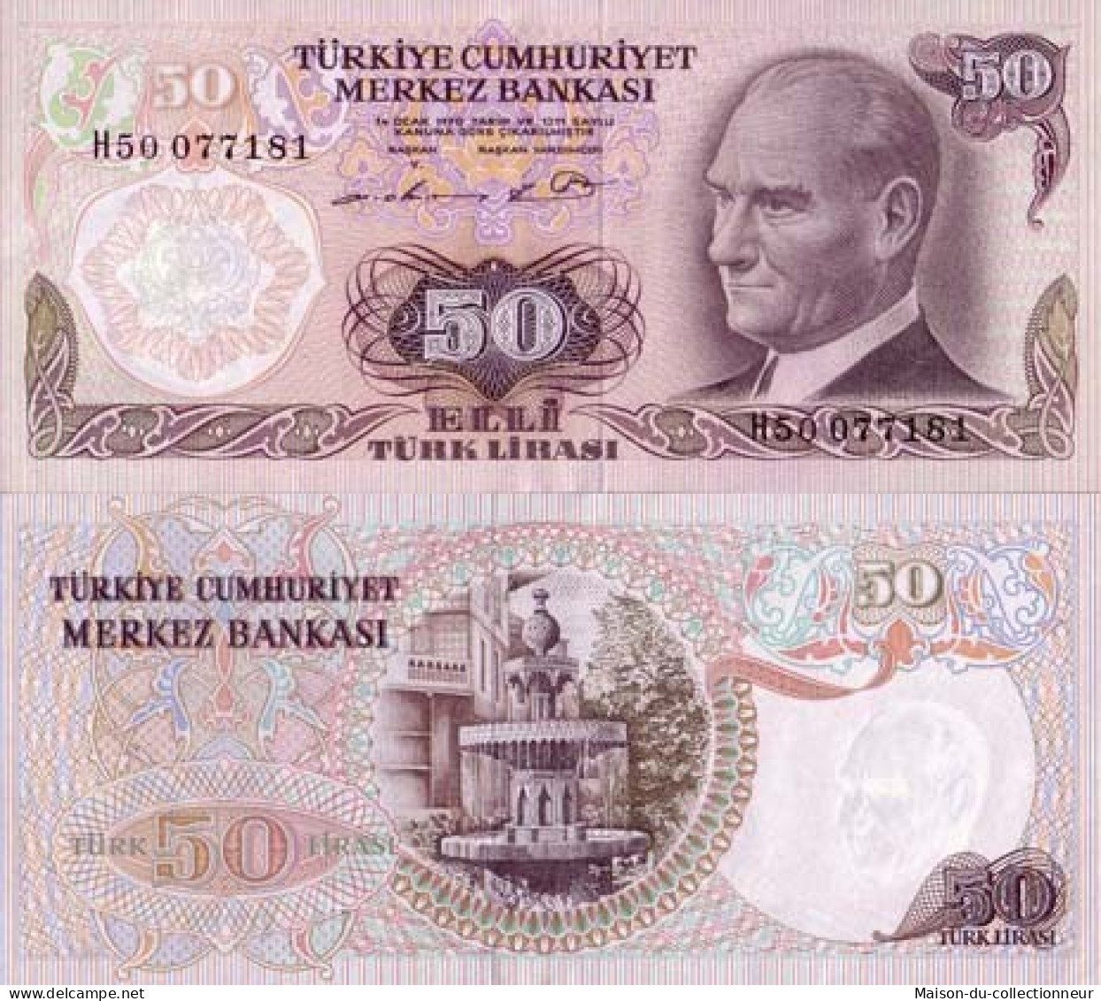 Billets De Banque Turquie Pk N° 188 - 50 Lira - Turquie