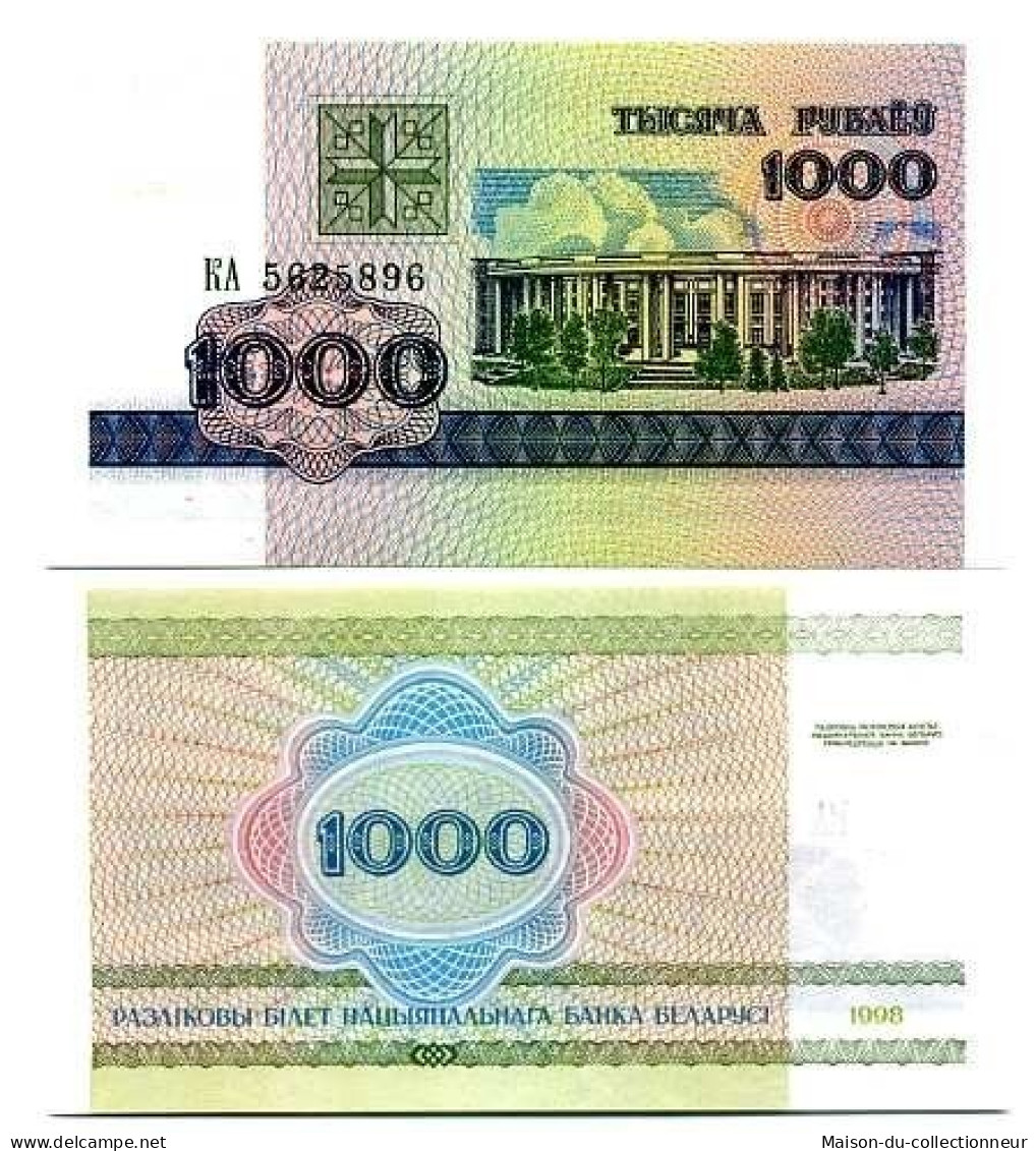 Billet De Banque Bielorussie Pk N° 16 - 1000 Rublei - Bielorussia