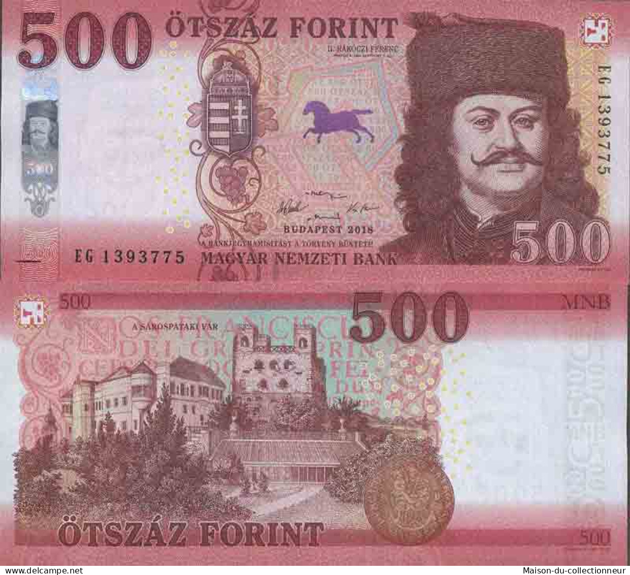 Billet De Banque Collection Hongrie - W N° 202 - 500 Forint - Hungary