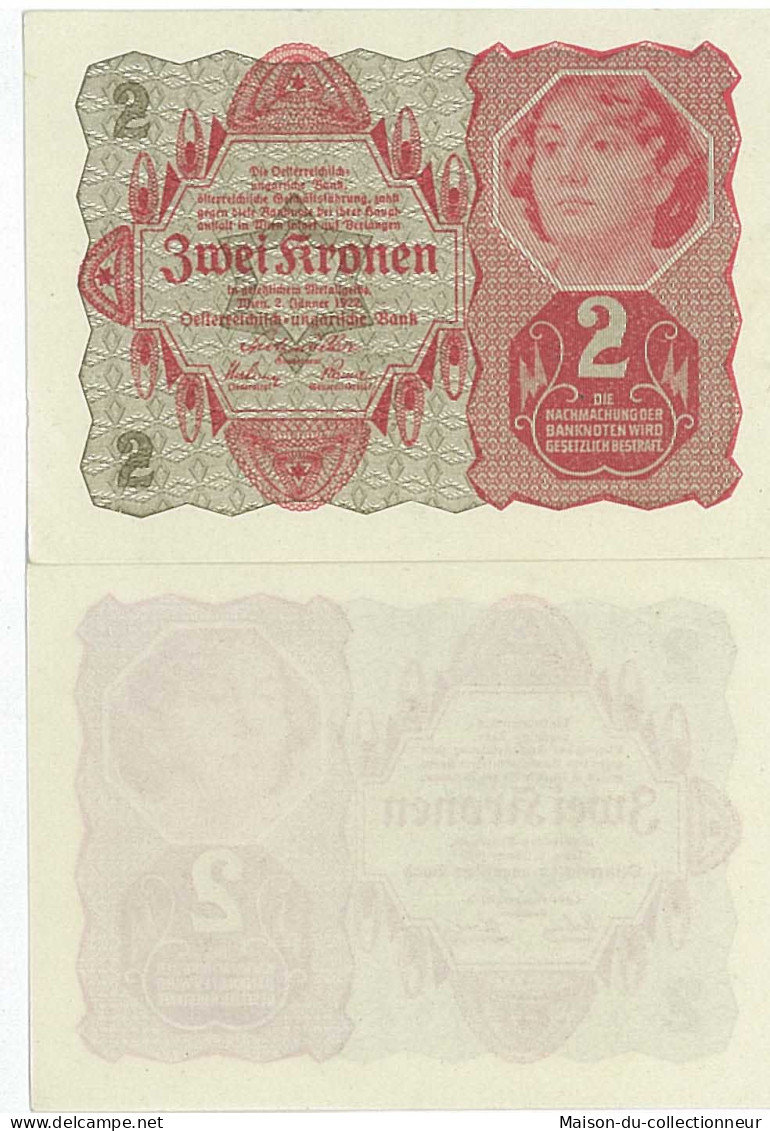 Billet De Collection Autriche Pk N° 74. Billet De 2 Kronen - Oesterreich