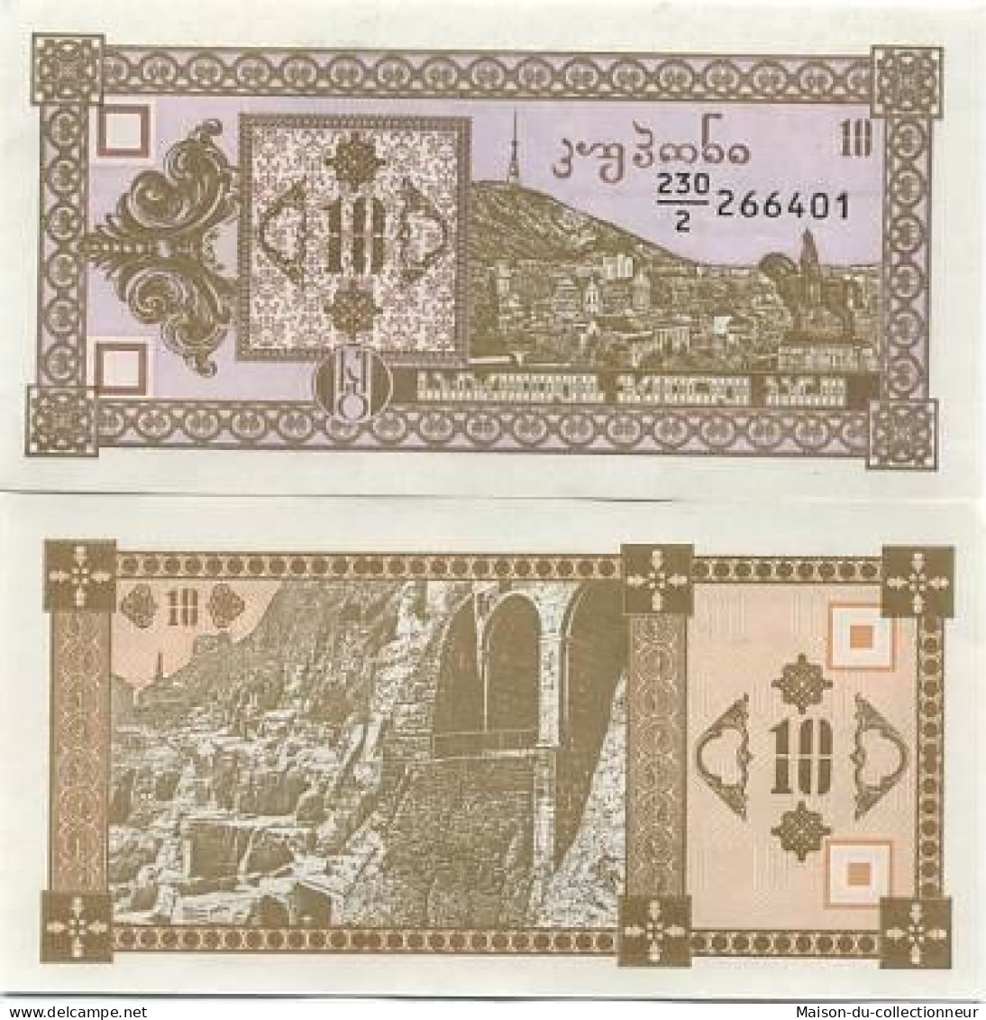 Billets Banque Georgie Pk N° 36 - 10 Laris - Georgien