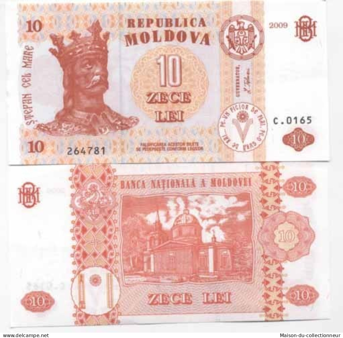 Billets Banque Moldavie Pk N° 10 - 10 LEI - Moldova