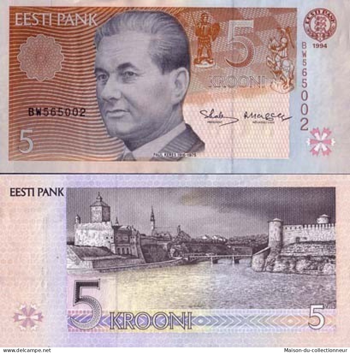 Billets De Banque Estonie Pk N° 76 - 5 - Estland