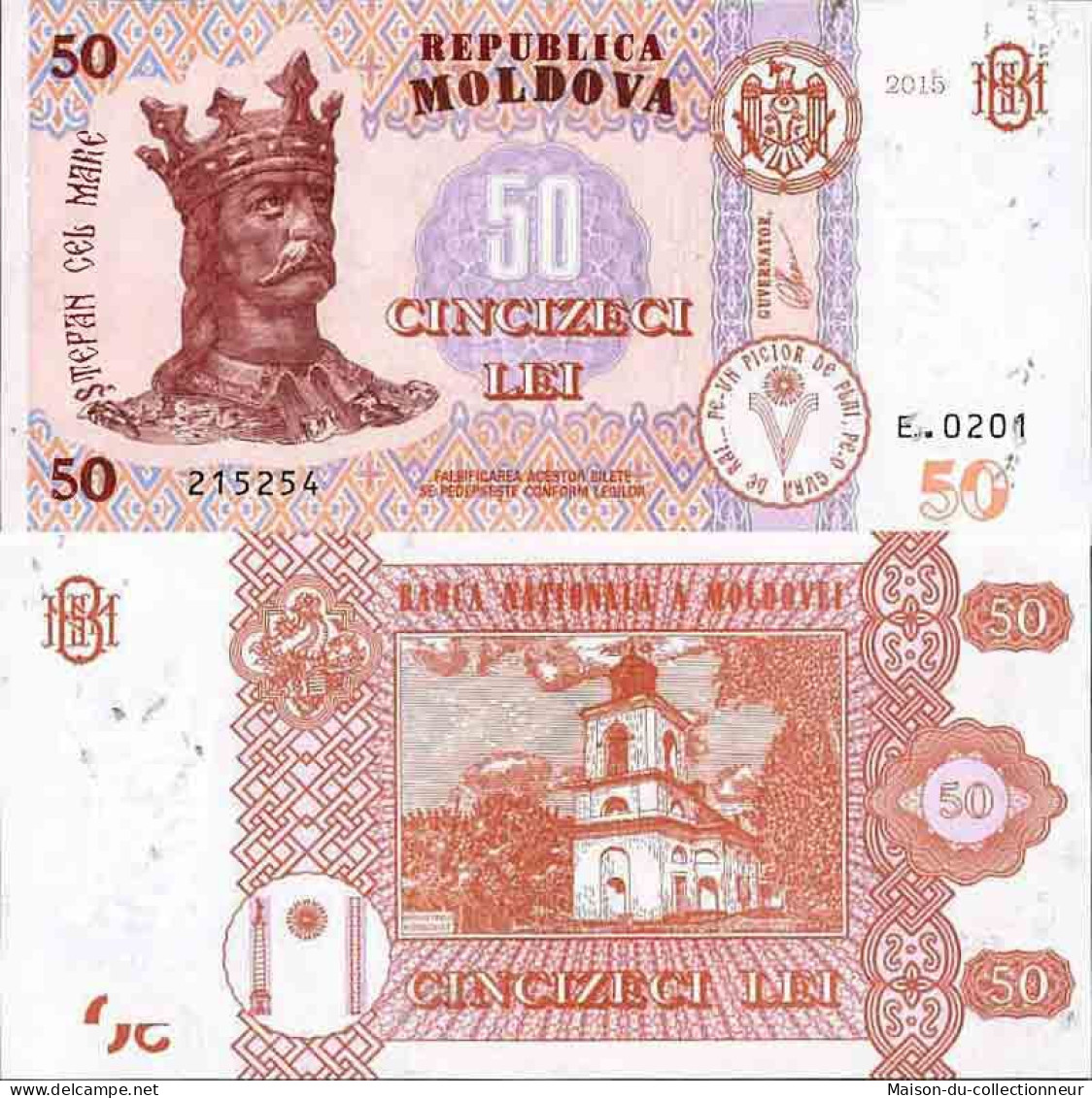 Billet De Banque Collection Moldavie - PK N° 24 - 50 Lei - Moldawien (Moldau)