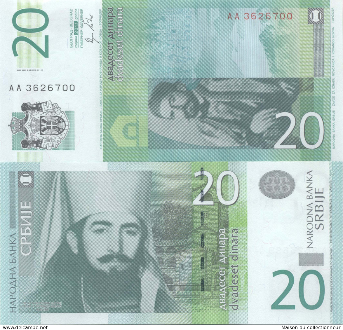 Billet De Banque Serbie Pk N° 55 - 20 Dinara - Serbien