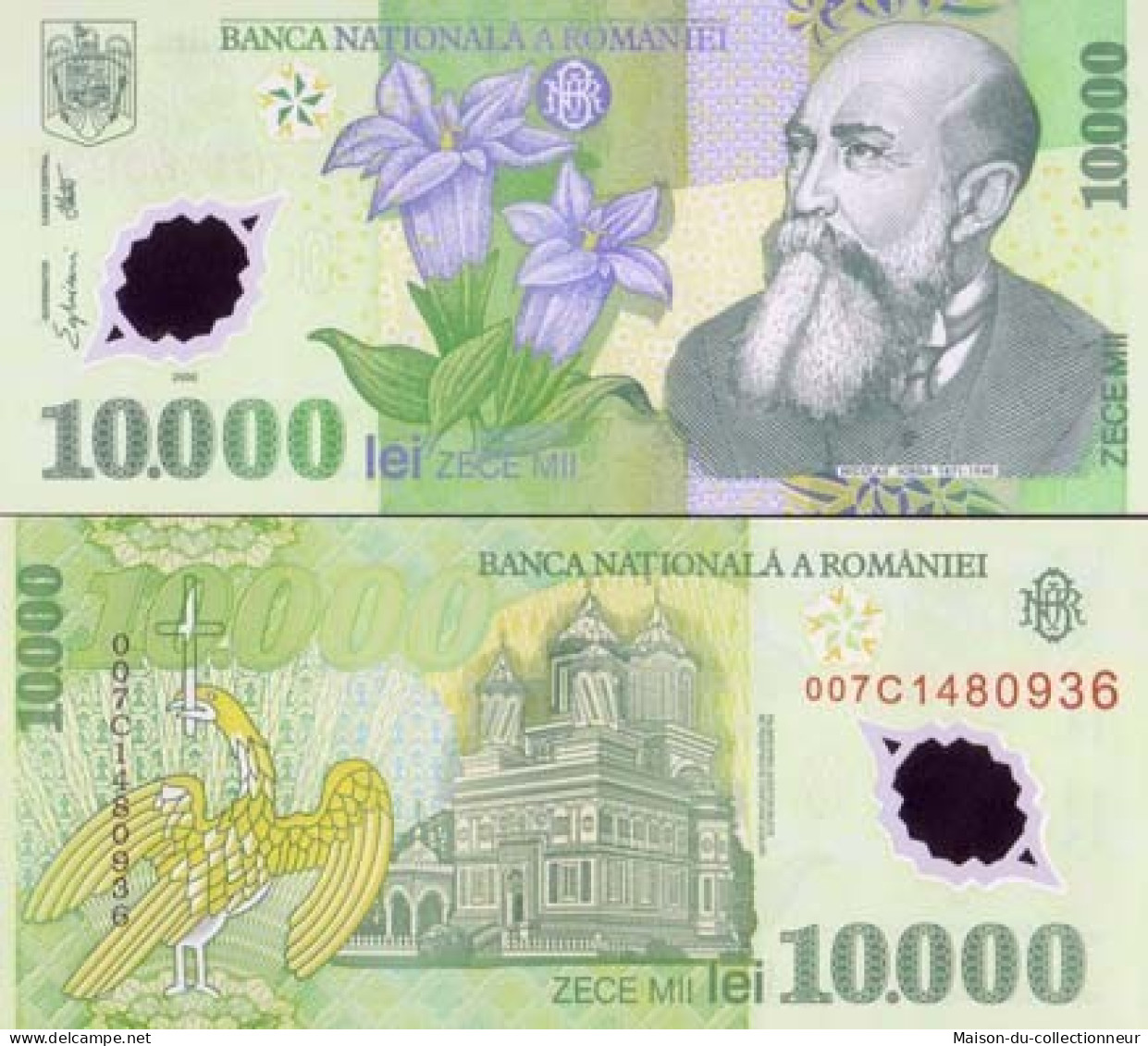 Billets Banque Roumanie Pk N° 112 - 10000 Lei - Roumanie