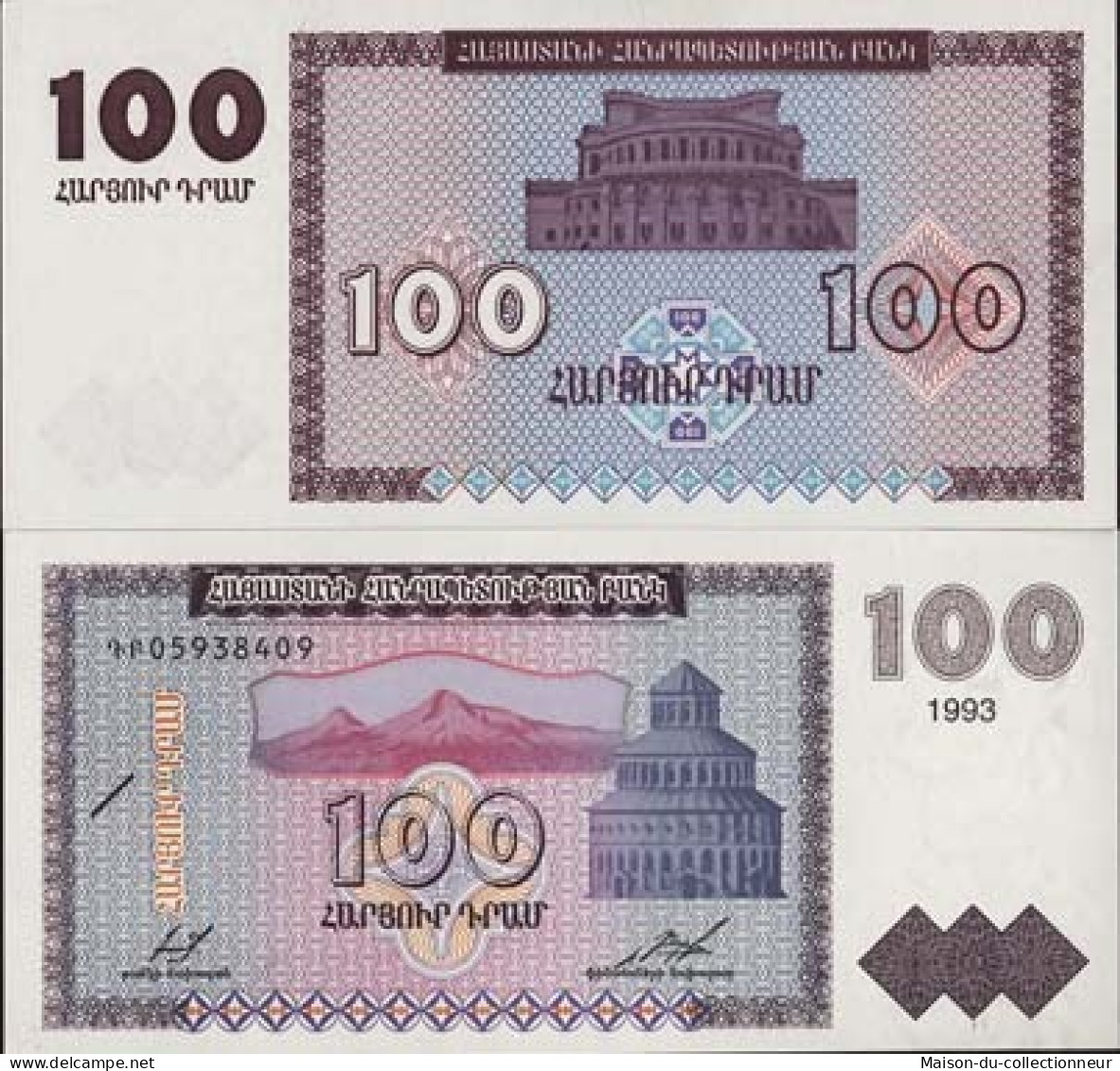 Billet De Collection Armenie Pk N° 36 - 100 Dram - Armenien