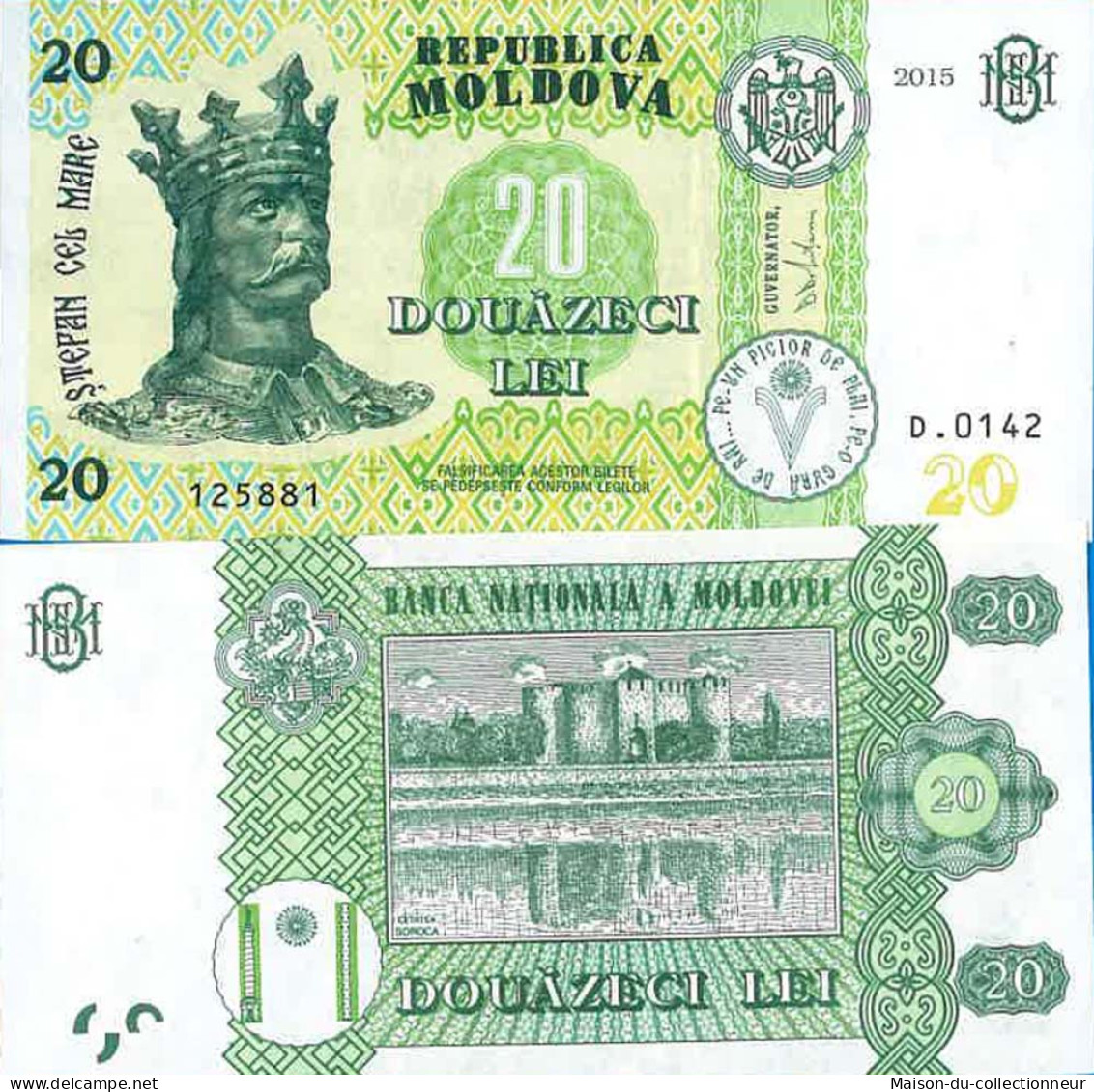 Billet De Banque Collection Moldavie - PK N° 23 - 20 LEI - Moldawien (Moldau)