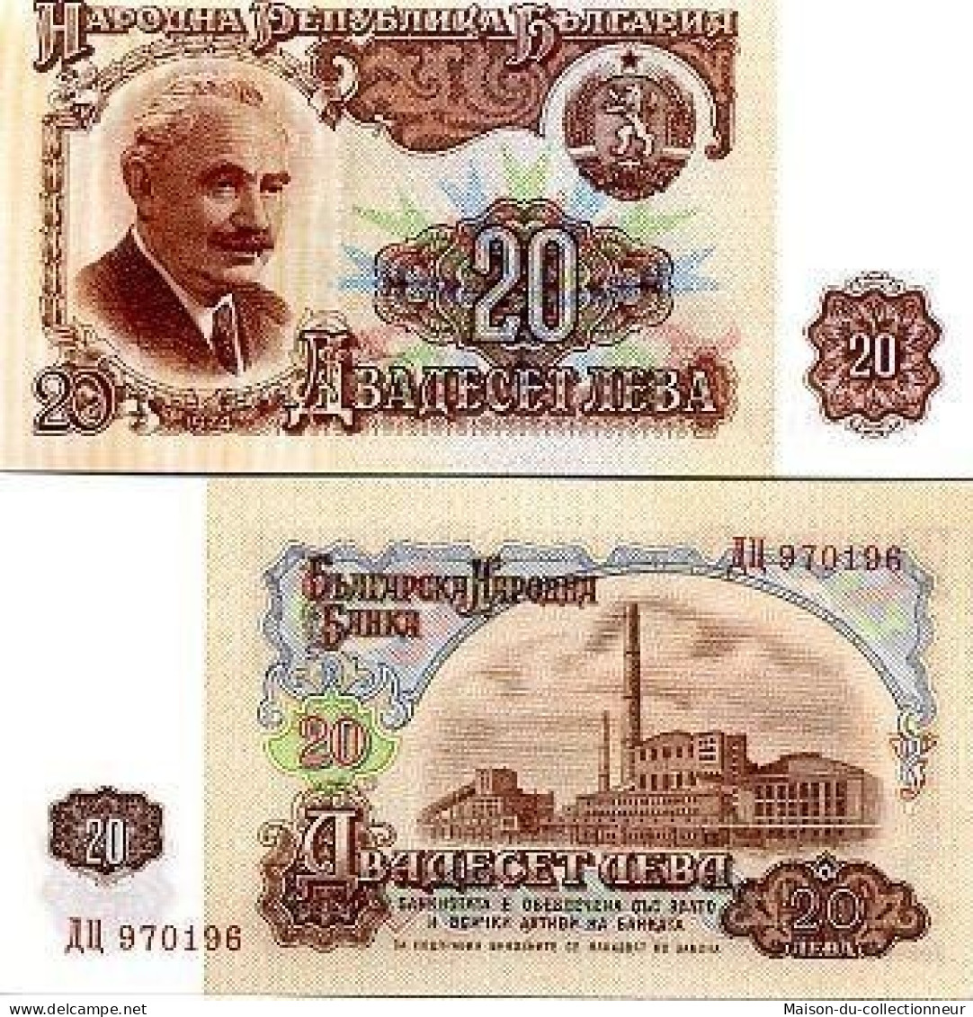 Billets Collection Bulgarie Pk N° 97 - 20 Leva - Bulgaria