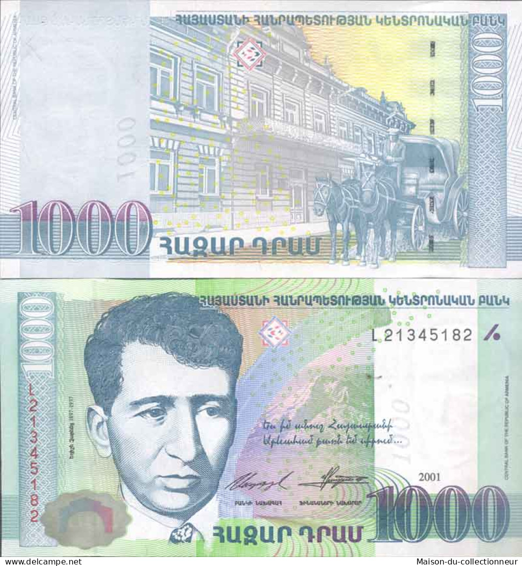 Billet De Banque Collection Armenie - PK N° 50 - 1 000 Drams - Armenia