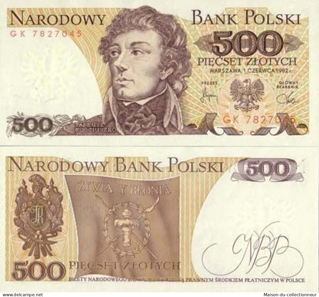 Billets De Banque Pologne Pk N° 145 - 500 Zlotych - Pologne