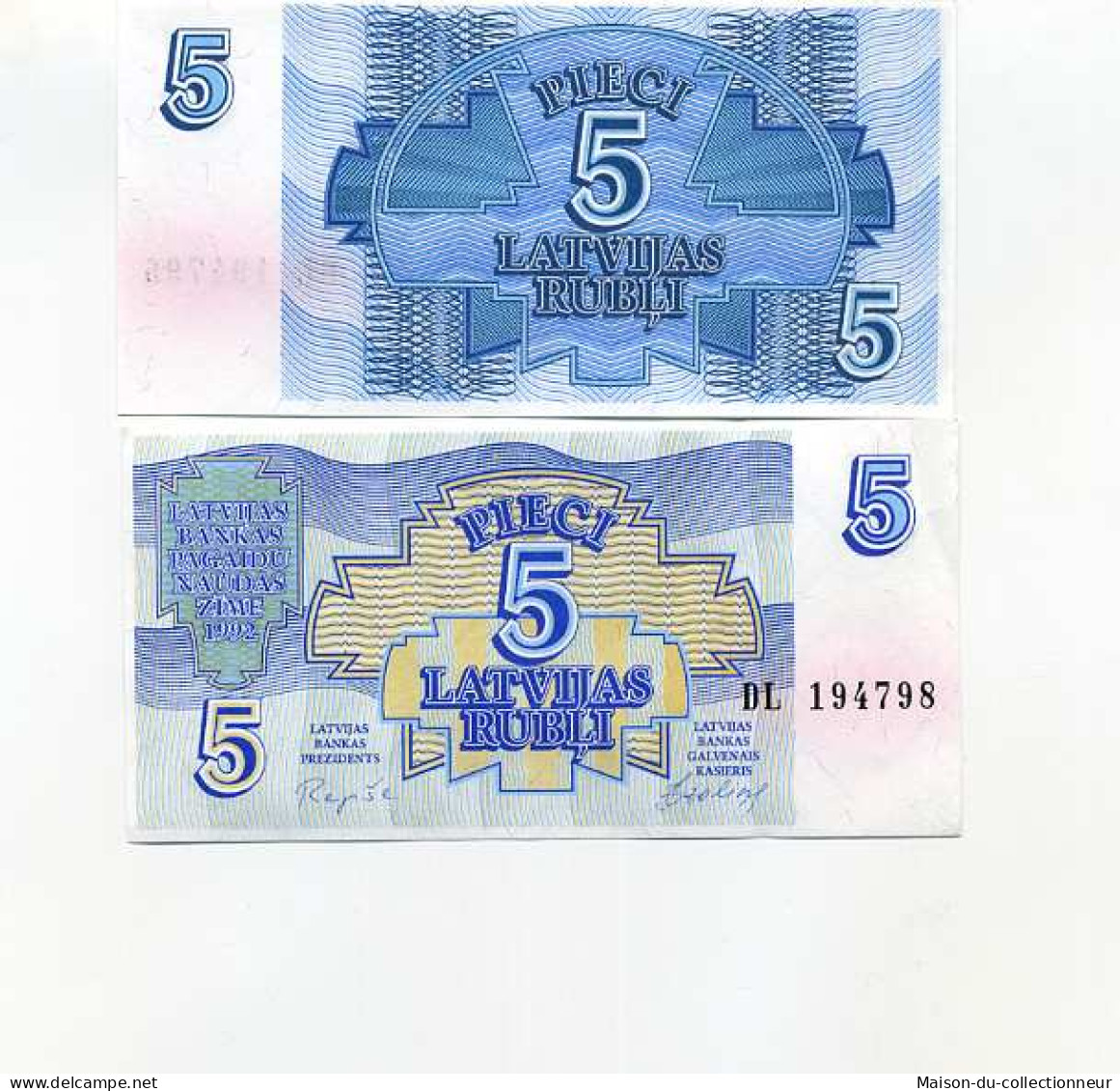 Billet De Banque Collection Lettonie - PK N° 37 - 5 Rubli - Lettland