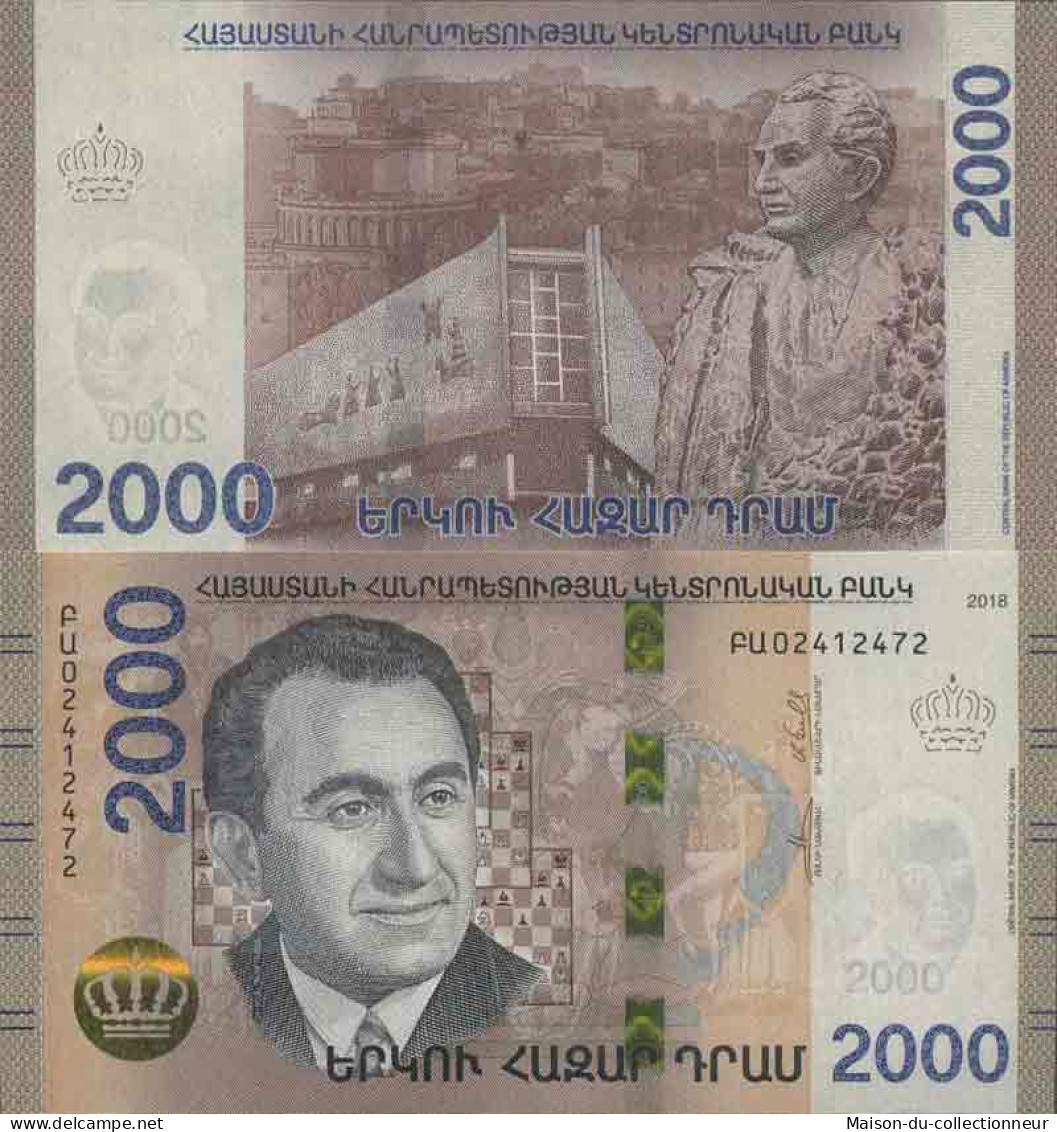 Billet De Banque Collection Arménie - W N° 62 - 2 000 Drams - Armenien
