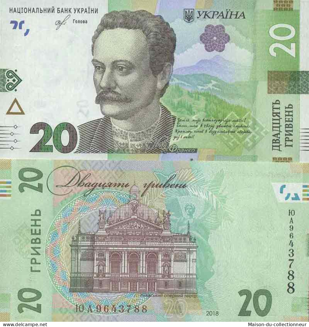 Billet De Banque Collection Ukraine - PK N° 126 - 20 Hryvnia - Ucraina