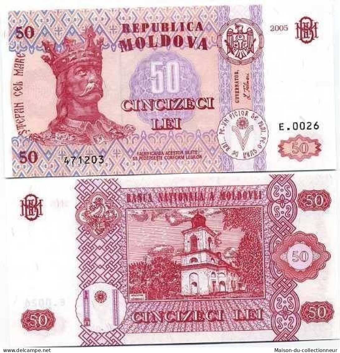 Billets De Banque Moldavie Pk N° 14 - 50 LEI - Moldawien (Moldau)