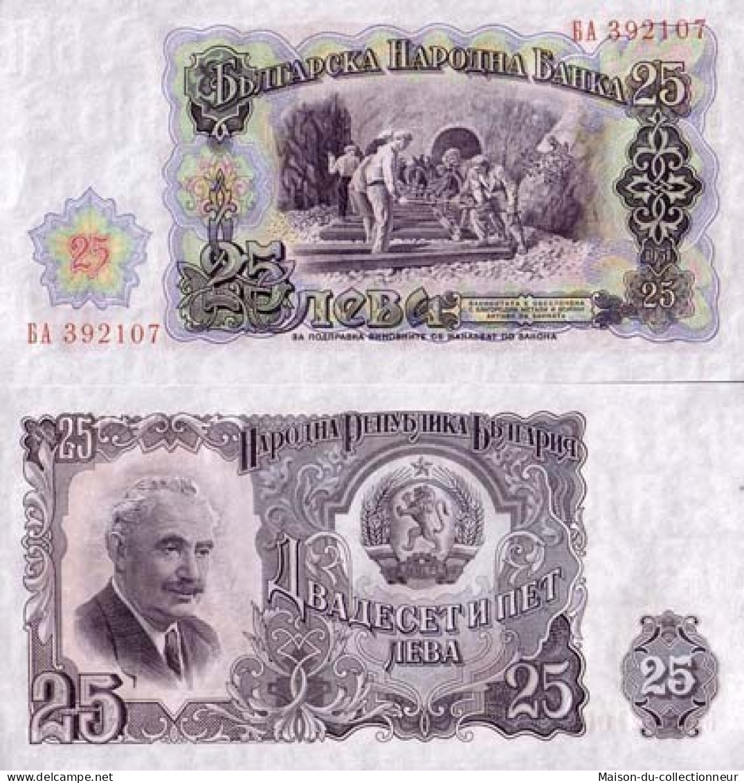 Billets De Banque Bulgarie Pk N° 84 - 25 Leva - Bulgarie