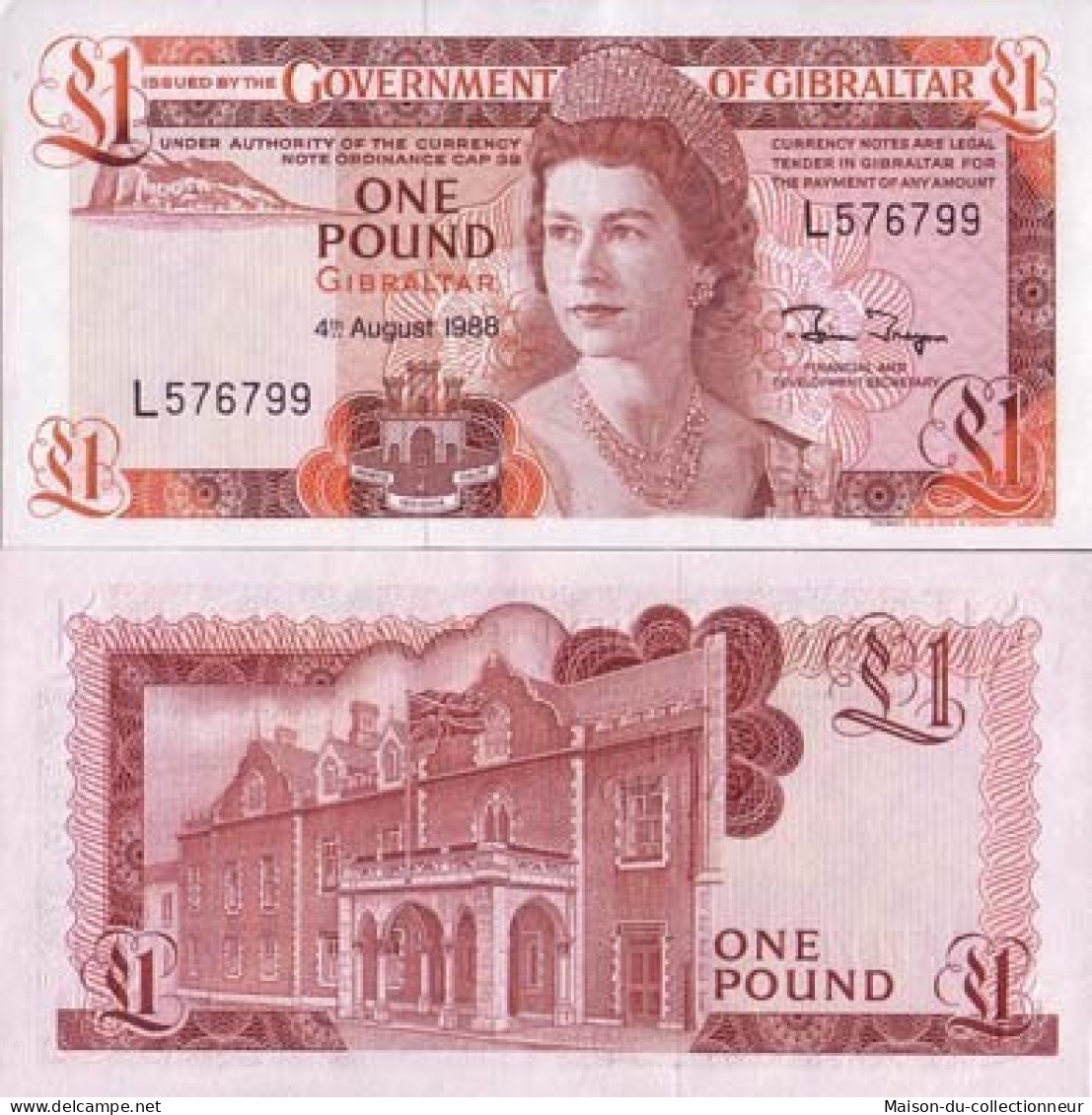 Billets Banque Gibraltar Pk N° 20 - 1 Pound - Gibraltar