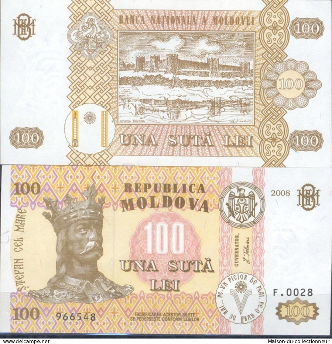 Billets De Banque Moldavie Pk N° 15 - 100 LEI - Moldavie